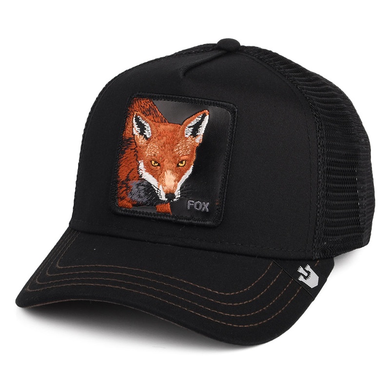 Goorin Bros. Fox Trucker Cap – Black Adjustable