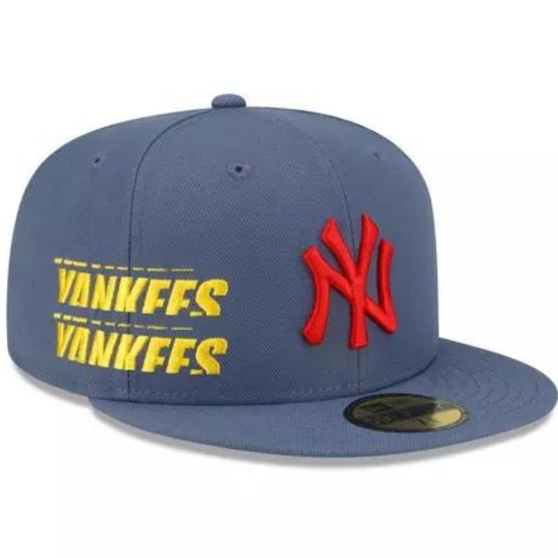 New Era New York Yankees Stacked Slate/Yellow/Red 59FIFTY Fitted Hats