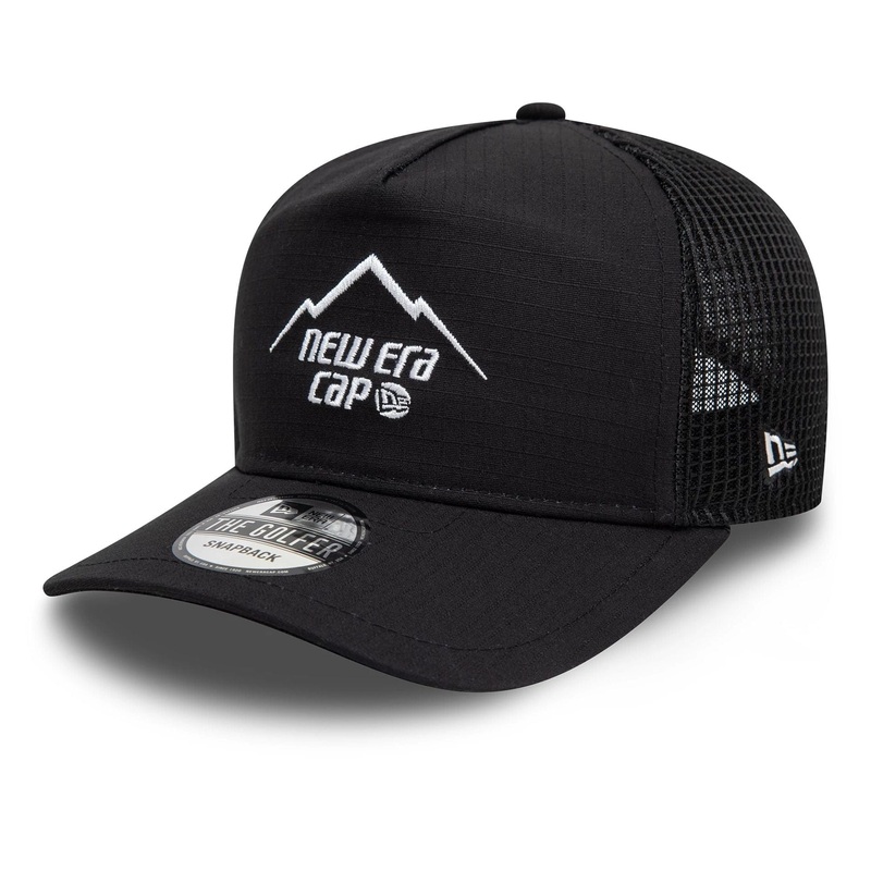 New Era Outdoor Black Golfer Adjustable Cap OSFM