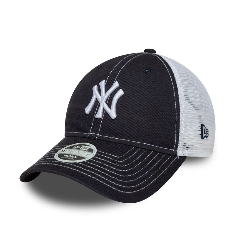 New York Yankees Womens MLB Washed Navy 9TWENTY Adjustable Cap OSFM