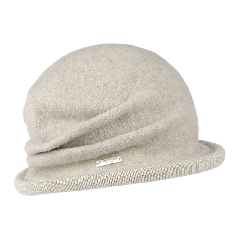 Seeberger Hats Wool Cloche – Sand 1-Size