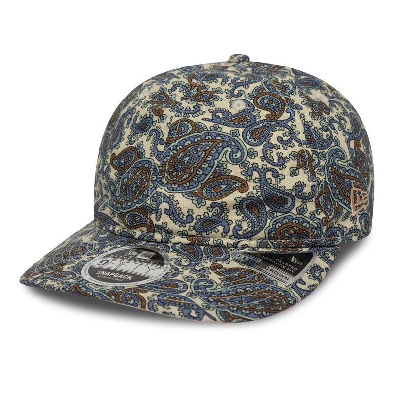 New Era Paisley Cream Retro Crown 9FIFTY Cap S-M