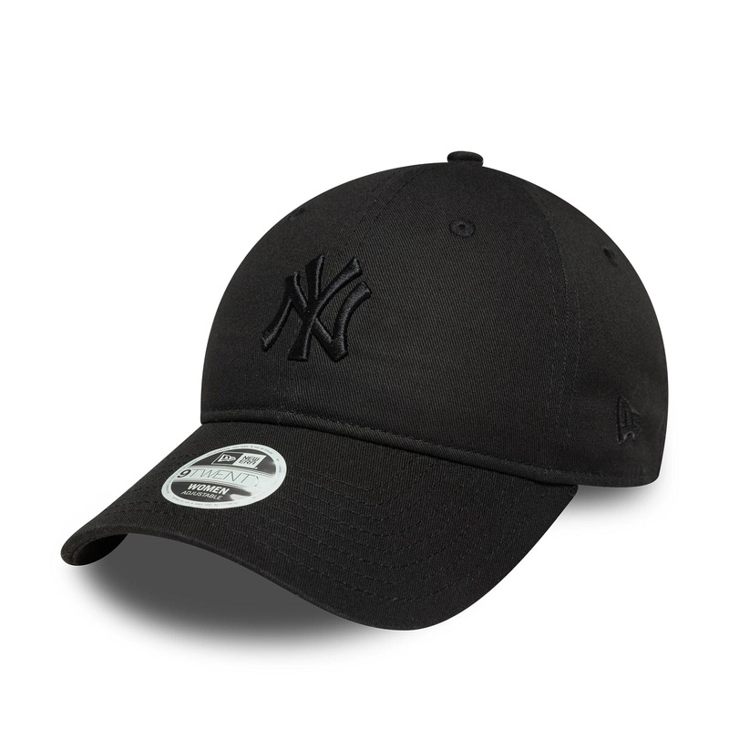 New York Yankees Womens Bow Back Black 9TWENTY Adjustable Cap OSFM