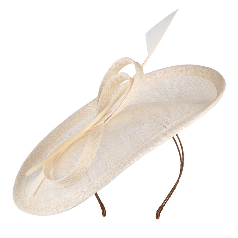 Whiteley Hats Tulip Disc Fascinator – Ivory 1-Size