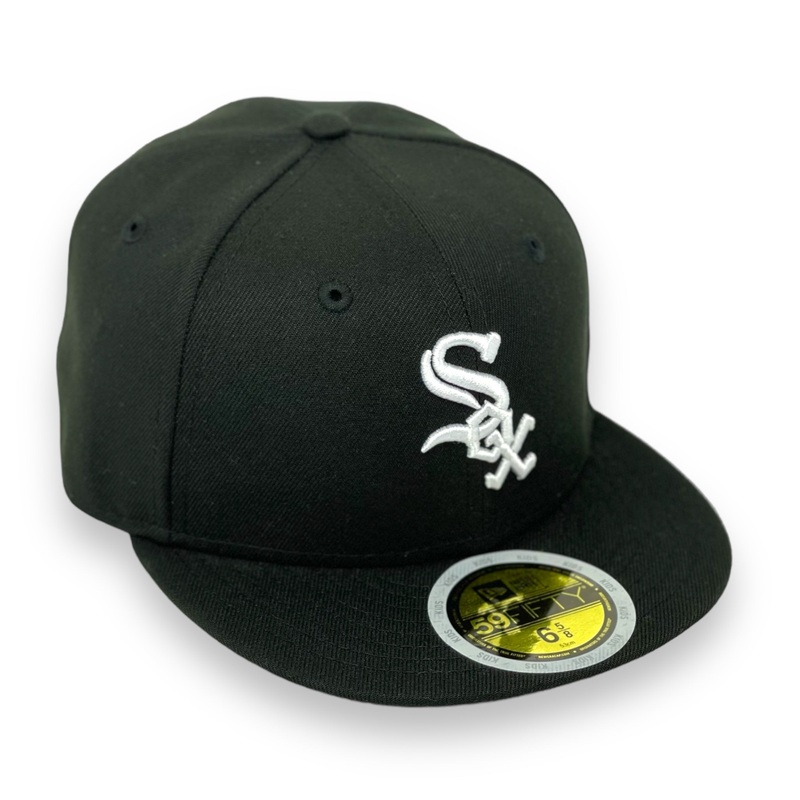 “KIDS” CHICAGO WHITE SOX NEW ERA 59FIFTY FITTED (GREY UNDER VISOR) 63/8