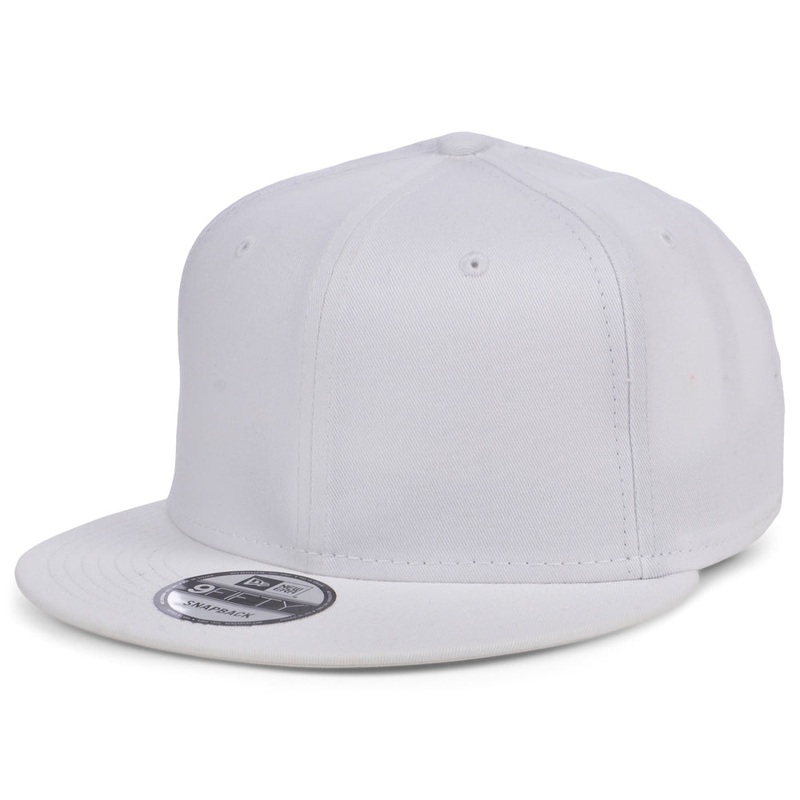 New Era 9FIFTY Flatbill Snapback – White Adjustable