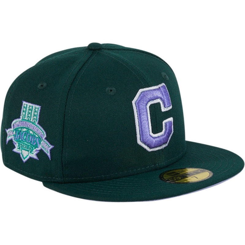 New Era  Cleveland Indians Jacobs Field Lavender Fields 59FIFTY Fitted Hat