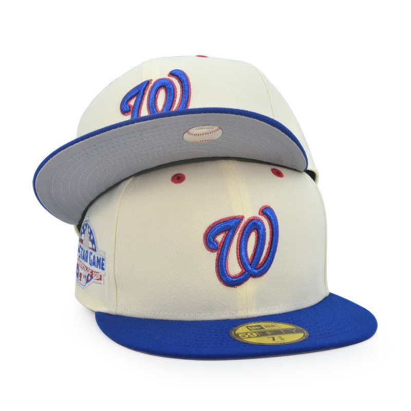 Washington Nationals 2018 ALL-STAR GAME Exclusive New Era 59Fifty Fitted Hat – Chrome/Light Royal 7
