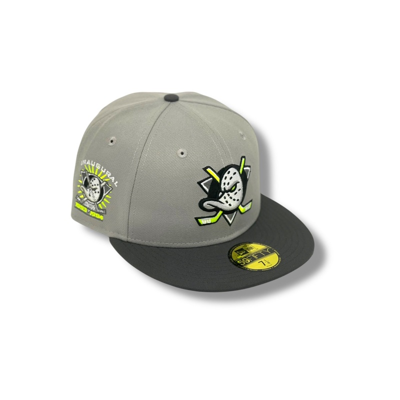 ANAHIEM MIGHTY DUCKS (GREY/VOLT) (1993-1994 INAUGURAL SEASON) NEW ERA 59FIFTY FITTED 67/8