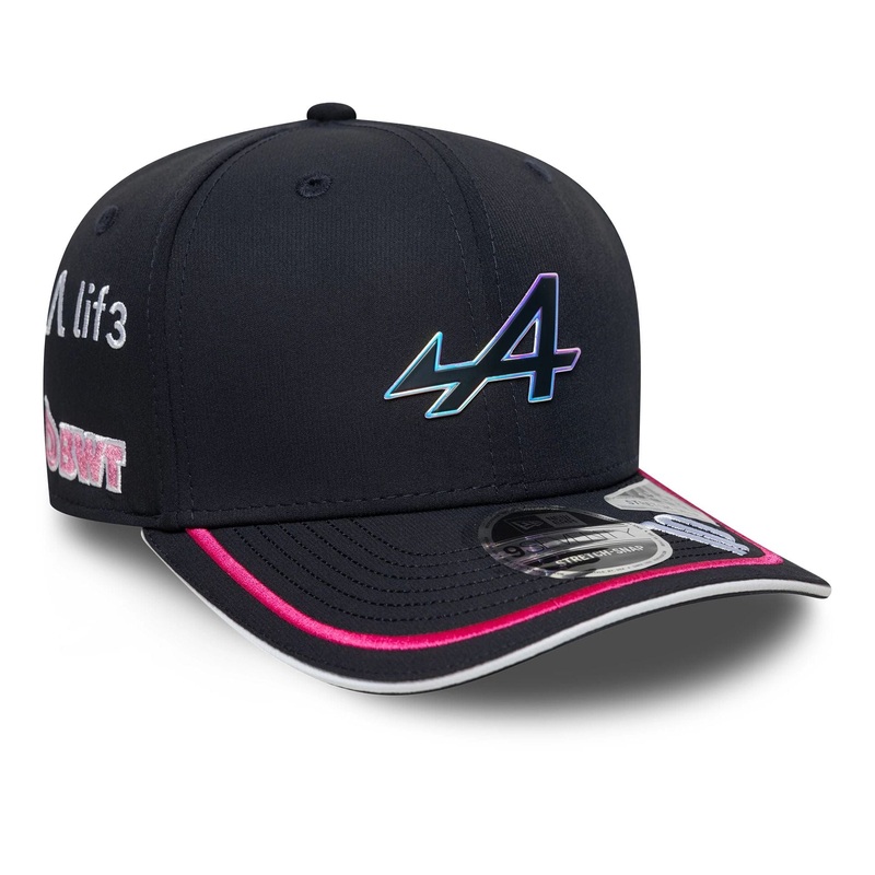 Alpine Racing Replica Driver Pierre Gasly Navy 9SEVENTY Stretch Snap Adjustable Cap OSFM