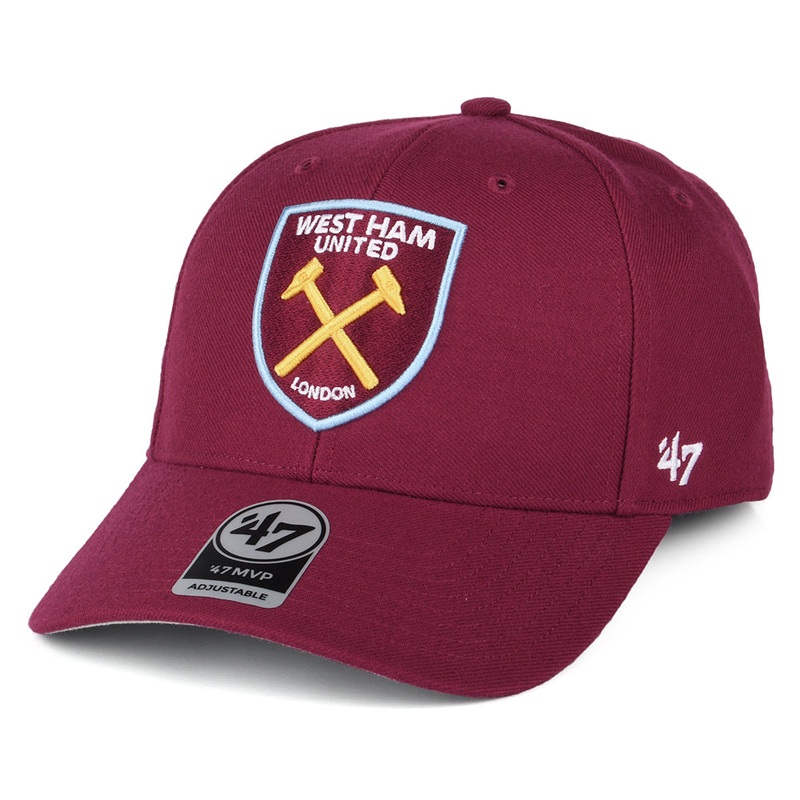 47 Brand West Ham United FC Baseball Cap – MVP – Maroon Adjustable