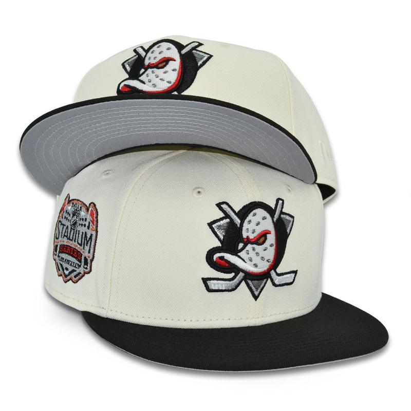Anaheim Ducks “FORECHECK” Exclusive New Era 59Fifty Fitted Hat – Chrome/Black 6 7/8