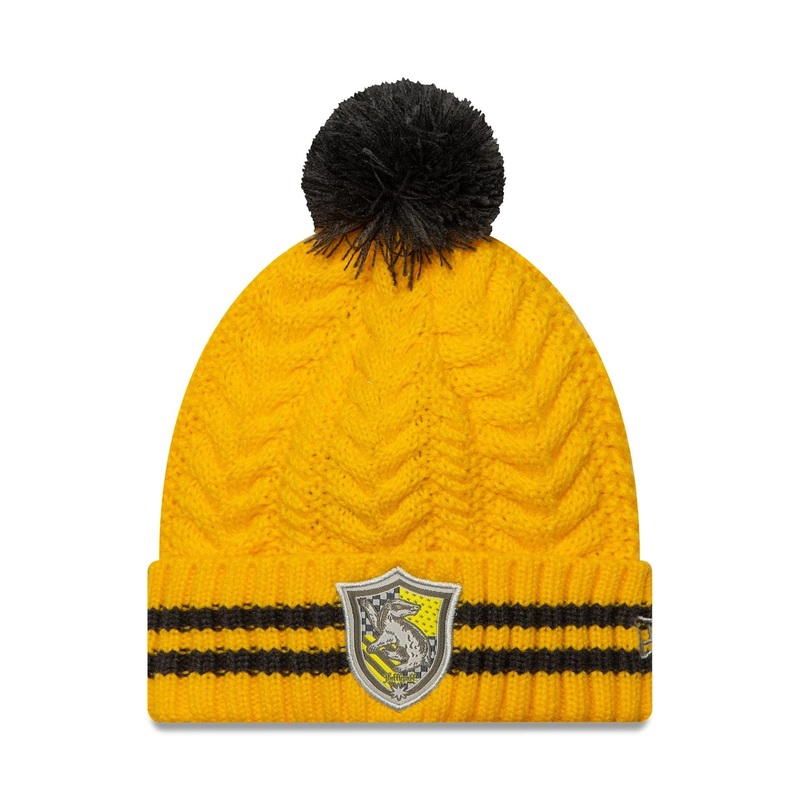 Harry Potter Youth Harry Potter Yellow Bobble Knit Beanie Hat Youth