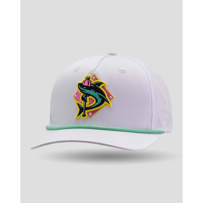 Shark Attack Rope Cap – White