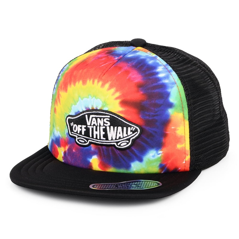 Vans Hats Kids Classic Patch Spiral Tie Dye Trucker Cap – Multi-Coloured CHILD ADJ.