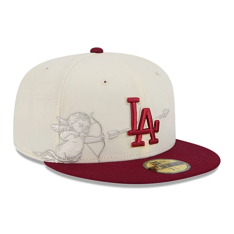 LA Dodgers Cherub Chrome White 59FIFTY Fitted Cap 8