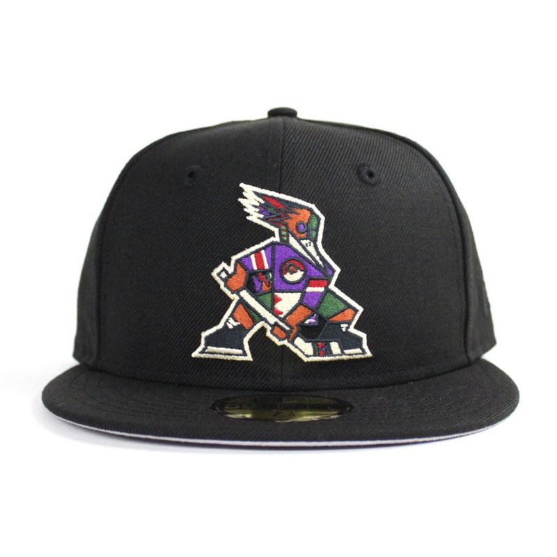 Tucson Roadrunners New Era 59Fifty Fitted Hat (Black Gray Under Brim) 7