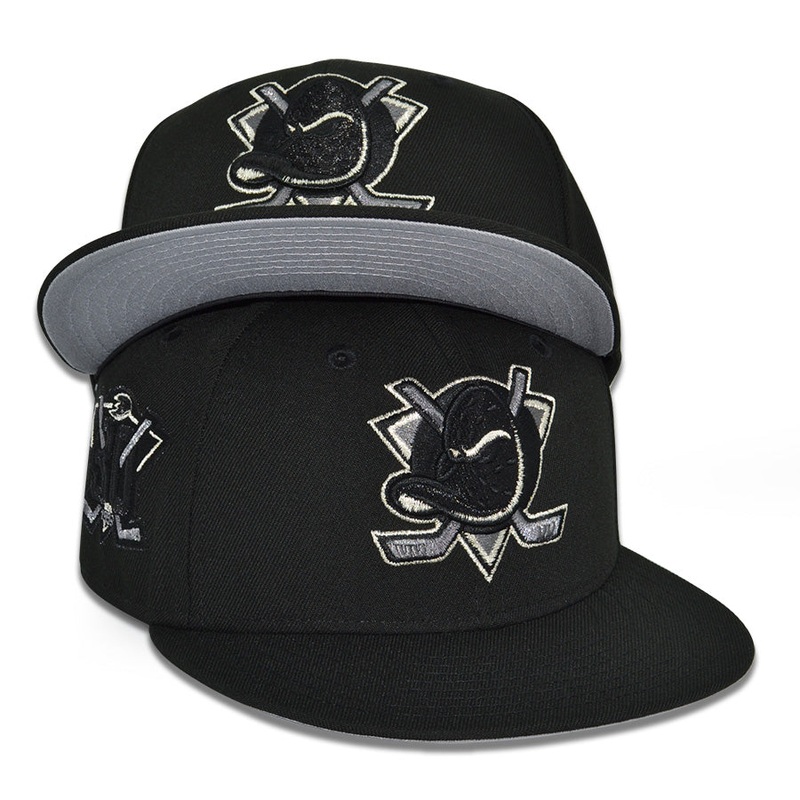 Anaheim Ducks “SHADOW QUACK” Exclusive New Era 59Fifty Fitted Hat – Black 6 7/8