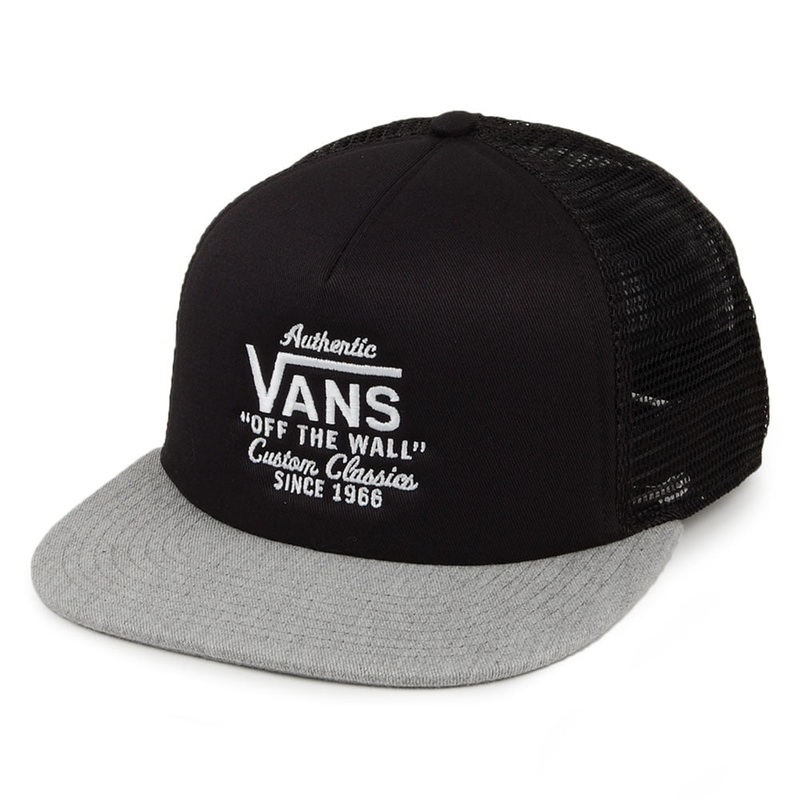 Vans Hats Galer Trucker Cap – Black-Grey Adjustable
