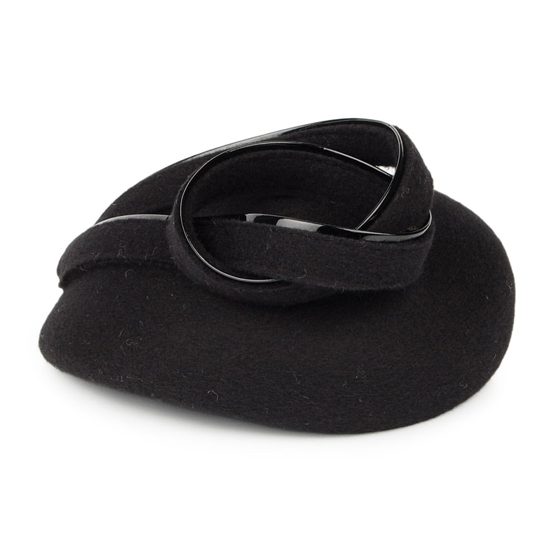 Whiteley Hats Rachael Wool Pillbox Hat – Black 1-Size