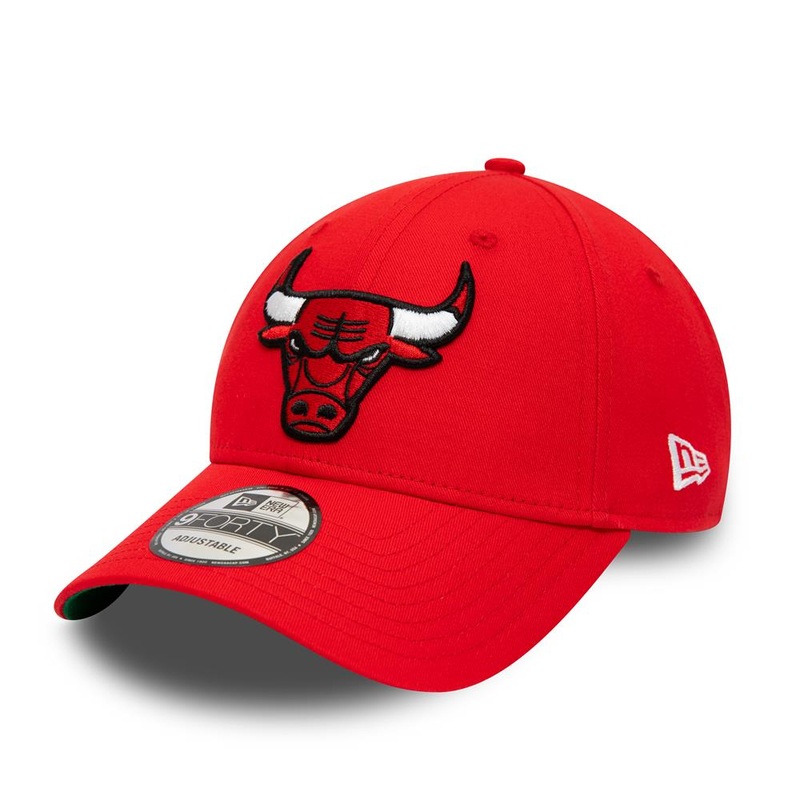 Chicago Bulls 9FORTY Team Side Patch Red Cap One Size