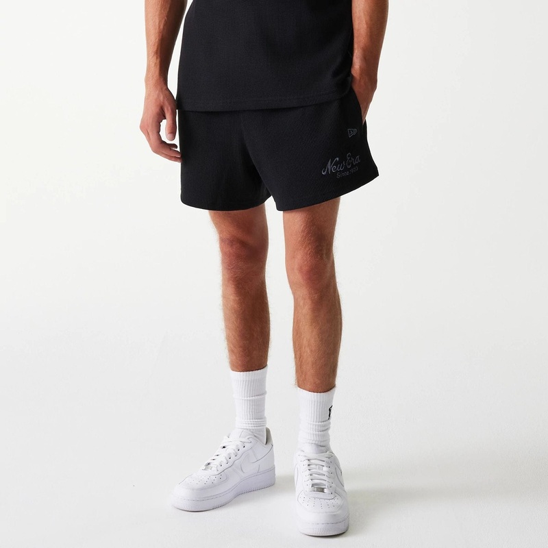 New Era Waffle Black Shorts XS