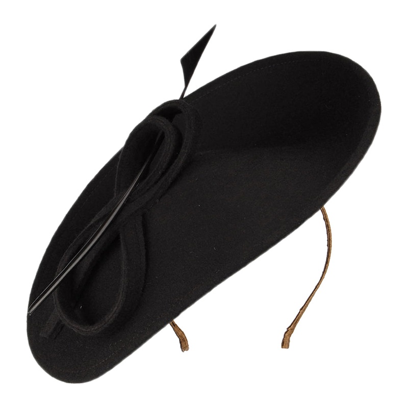 Whiteley Hats Athena Wool Disc Fascinator – Black 1-Size