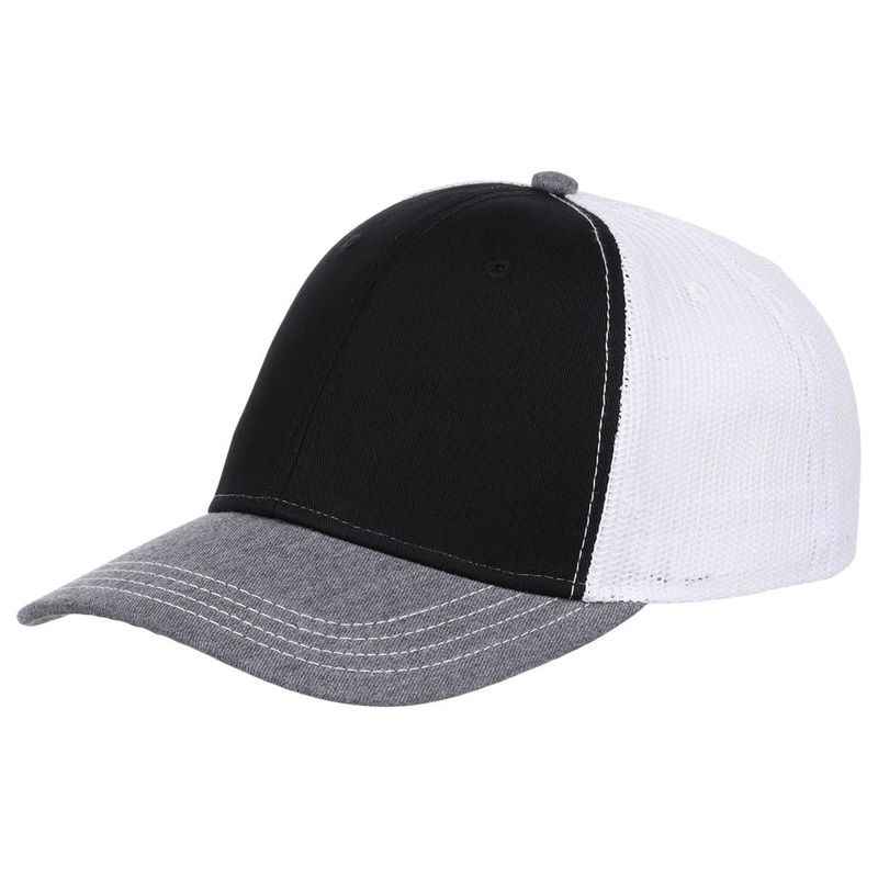 Atlantis Sonic Trucker Cap – Black/Grey/White Adjustable