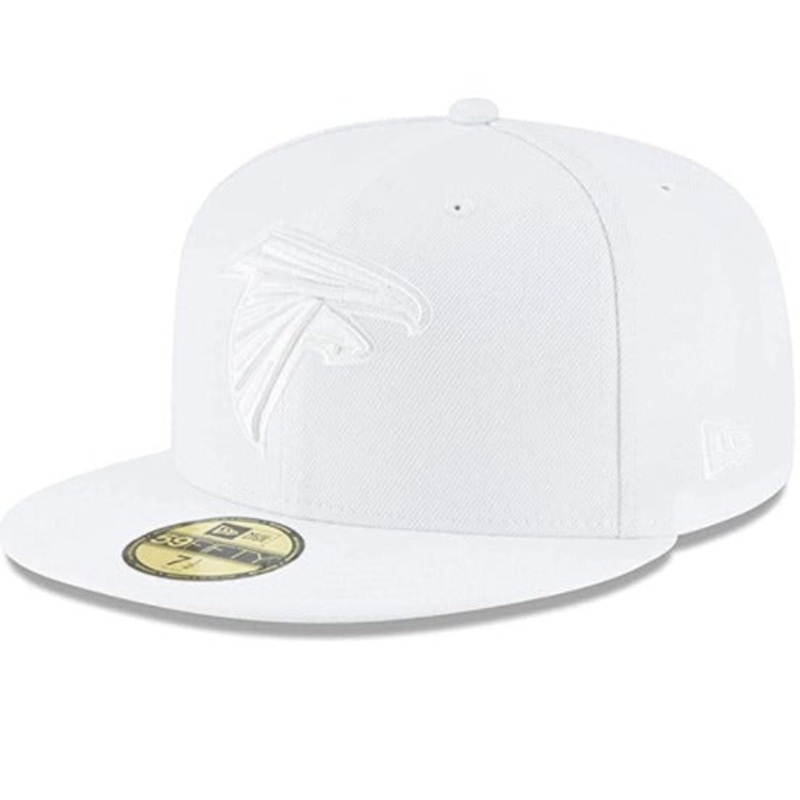 New Era Atlanta Falcons White on White 59FIFTY Fitted Hat