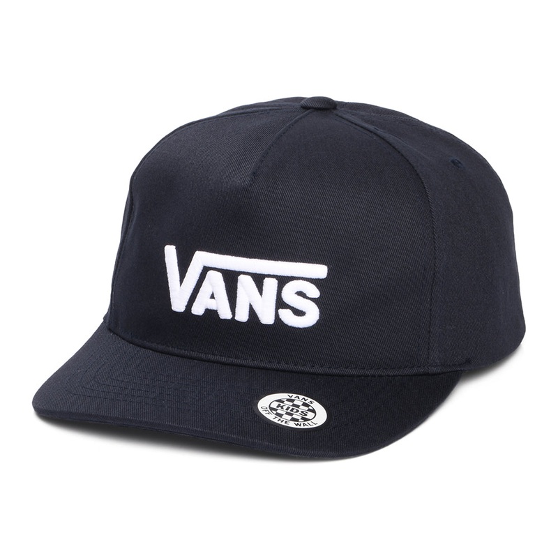 Vans Hats Kids Drop V Logo Curved Brim Snapback Cap – Midnight CHILD ADJ.