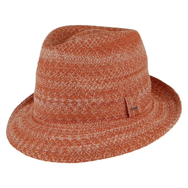 Bailey Hats Freddy Lightweight Trilby Hat – Natural-Rust S