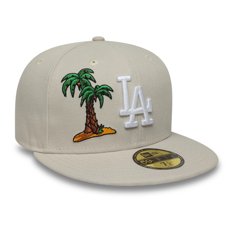LA Dodgers MLB Food Icon Cream 59FIFTY FItted Cap 6 7/8