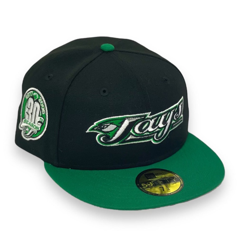 TORONTO BLUE JAYS (BLACK/GREEN) (30TH SEASON) NEW ERA 59FIFTY FITTED 67/8