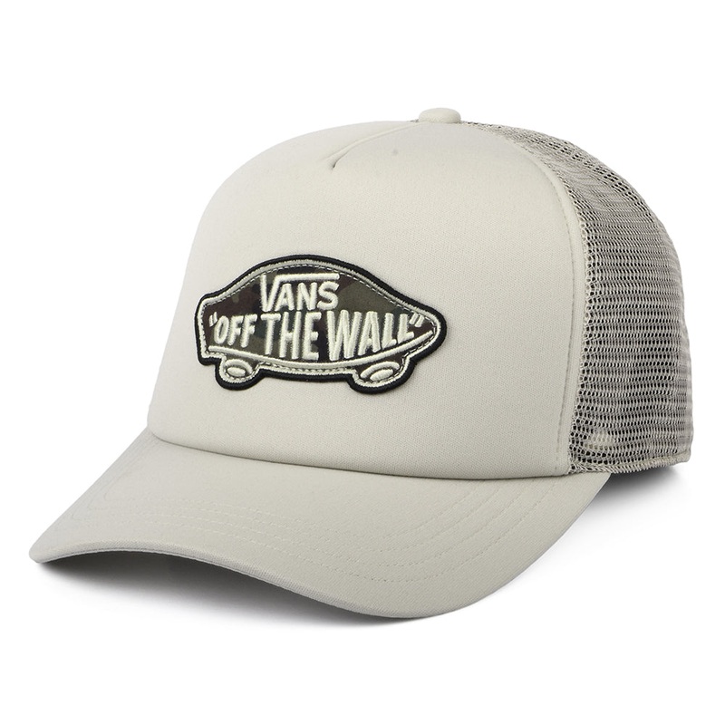 Vans Hats Classic Patch Curved Brim Trucker Cap – Light Forest Adjustable