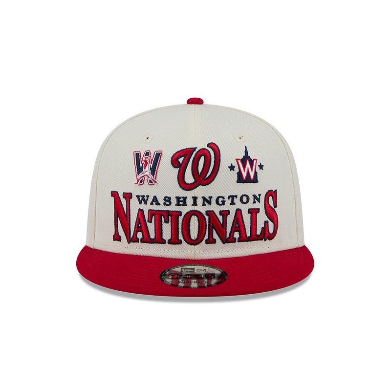 Washington Nationals New Era ARCHIVE 9Fifty Snapback Hat – Chrome/Red