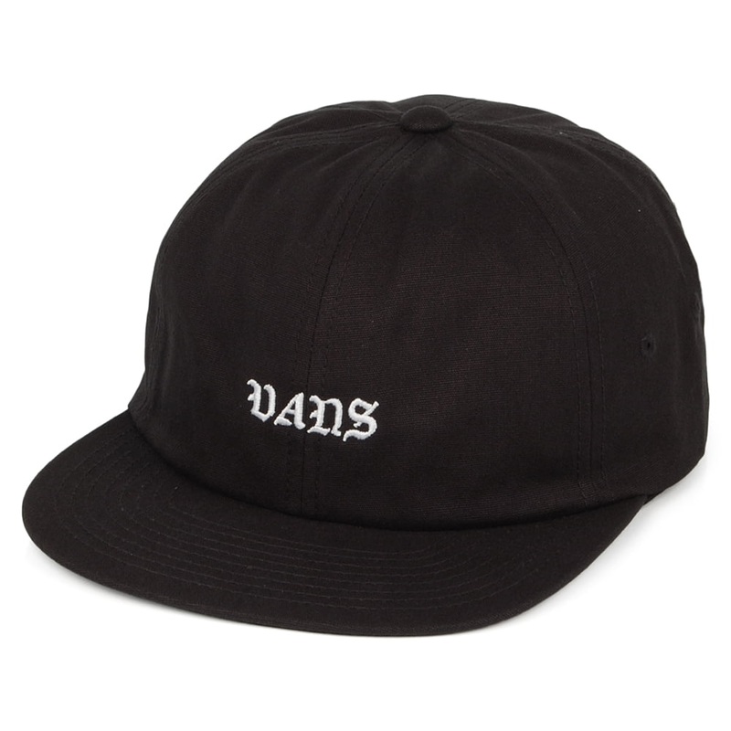 Vans Hats Trobe Jockey Baseball Cap – Black-White Adjustable