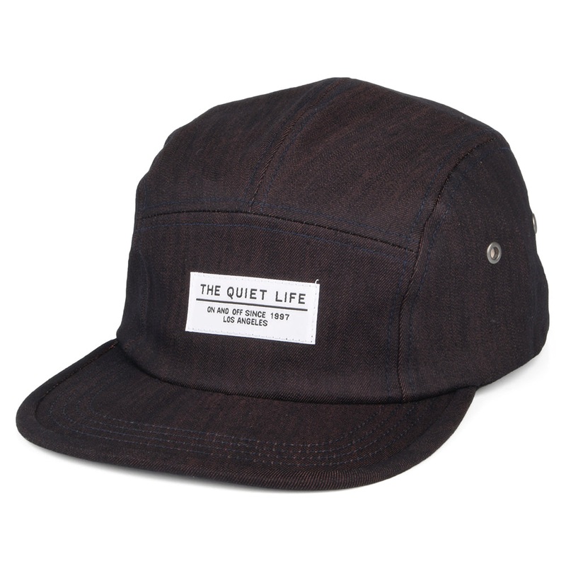 The Quiet Life Hats Overdyed Denim 5 Panel Cap – Denim Adjustable