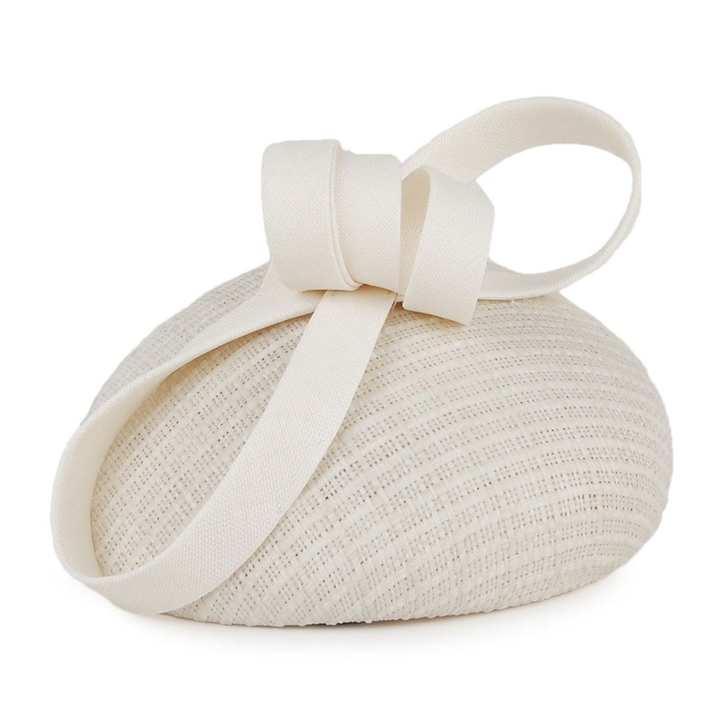 Whiteley Hats Freya Straw Pillbox Hat – Ivory 1-Size