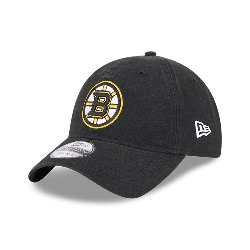 Boston Bruins NHL Official Team Colours Black 9TWENTY Adjustable Cap OSFM