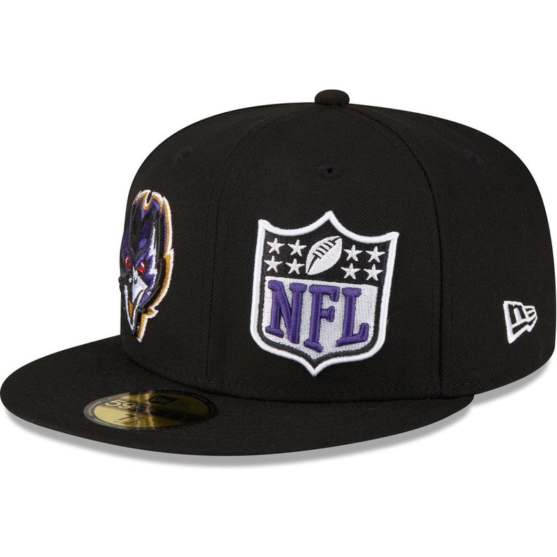 New Era Baltimore Ravens 2023 Sideline Black 59FIFTY Fitted Hat