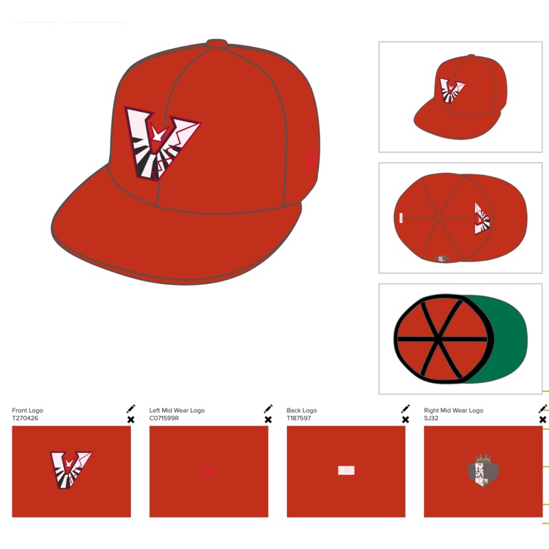 Arizona Diamondbacks 2012 All Star Game New Era 59Fifty Fitted Hat (Scarlet Red Green Under Brim) 7