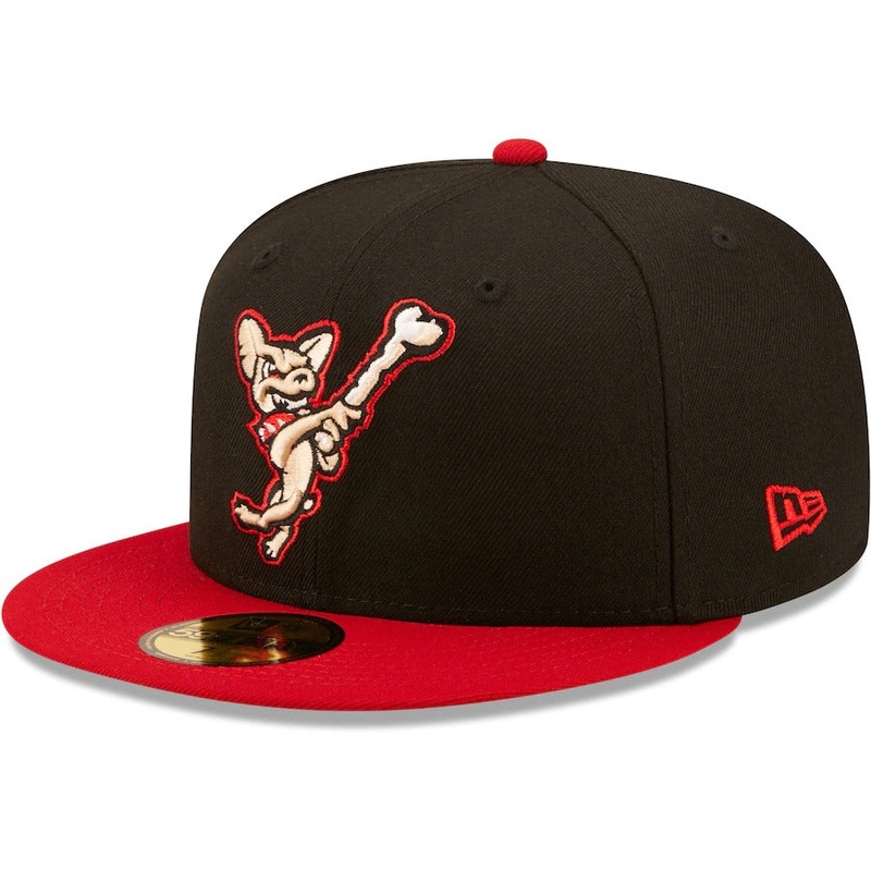 New Era El Paso Chihuahuas Black Authentic Collection 59FIFTY Fitted Hat