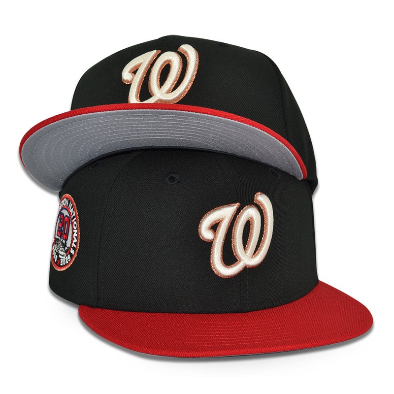 Washington Nationals “20 IN THE HILL” Exclusive New Era 59Fifty Fitted Hat – Black/Red 6 7/8
