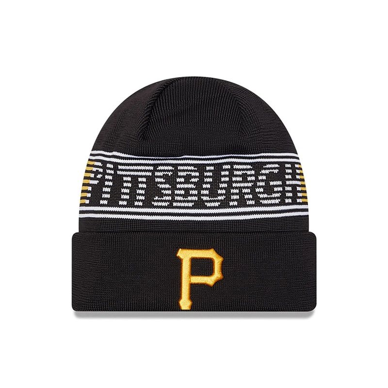 Pittsburgh Pirates City Connect Black Sport Knit Beanie Hat OSFM