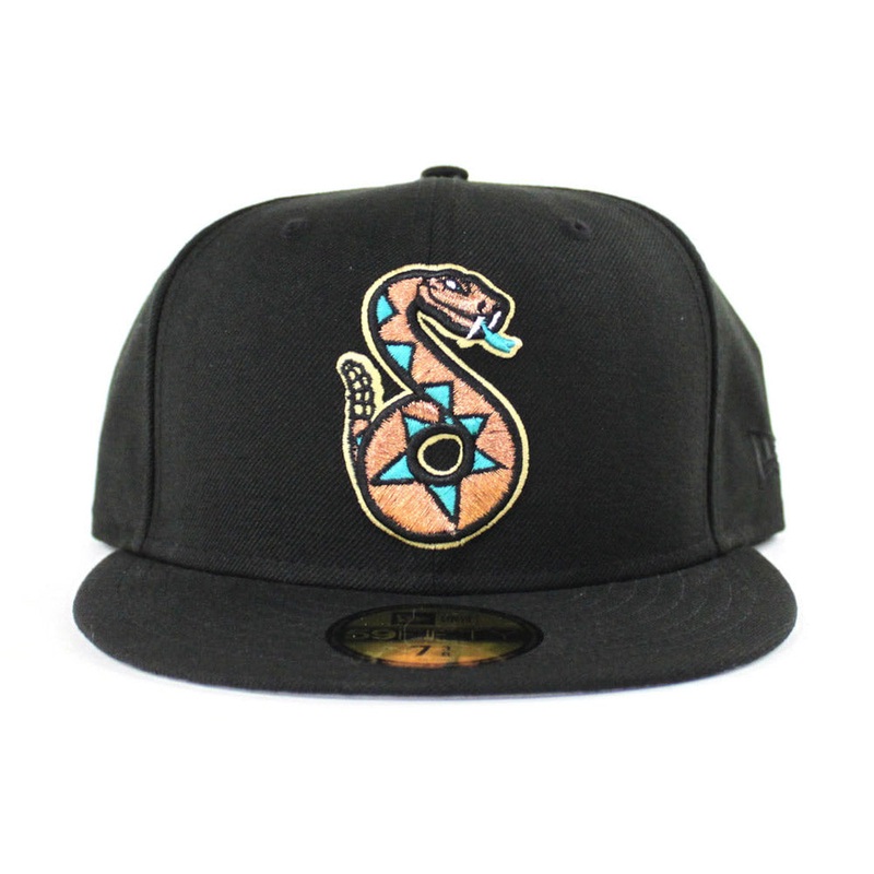 Tucson Sidewinders New Era 59Fifty Fitted Hats (Black Gray Under Brim) 7