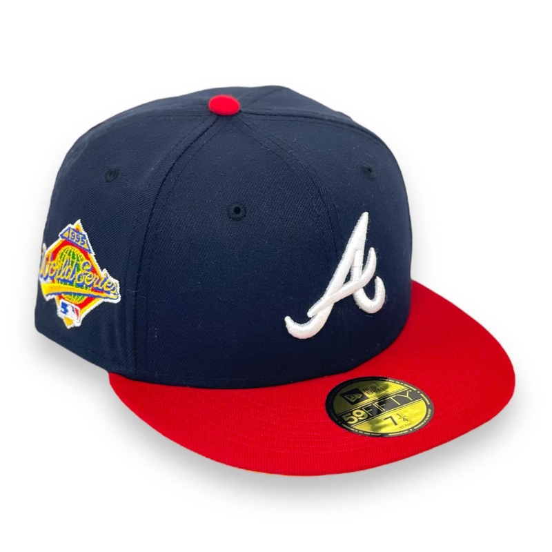 ATLANTA BRAVES “1995 WS X 2000 ASG” NEW ERA 59FIFTY FITTED (YELLOW UNDER VISOR) 67/8