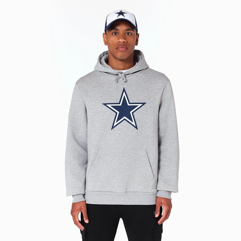 Dallas Cowboys NFL Grey Pullover Hoodie XS