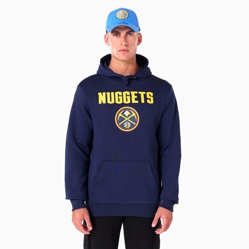 Denver Nuggets NBA Navy Pullover Hoodie XS