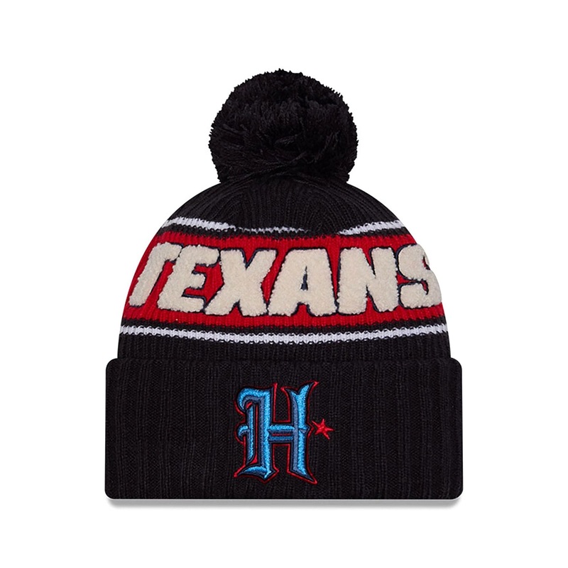 Houston Texans NFL Sideline 2024 Navy Sport Knit Beanie Hat OSFM
