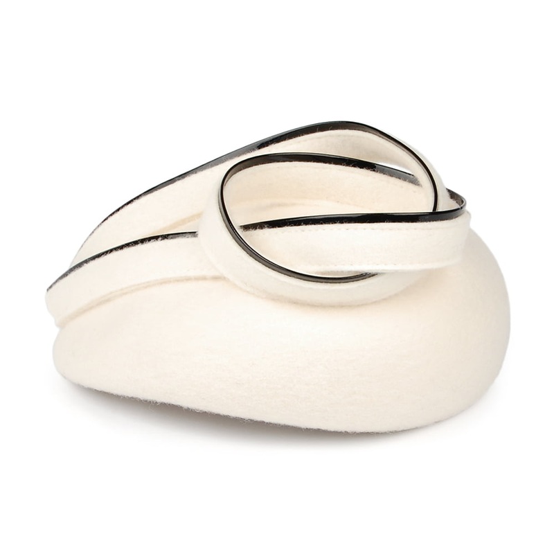 Whiteley Hats Rachael Wool Pillbox Hat – Winter White 1-Size